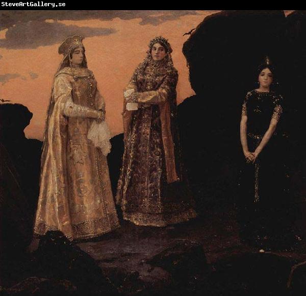 Viktor Vasnetsov Three queens of the underground kingdom 1879